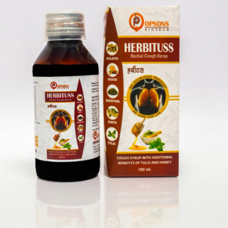 Herbituss Herbal Cough Syrup With Additional Benefits of Tulsi & Honey 100ML 3