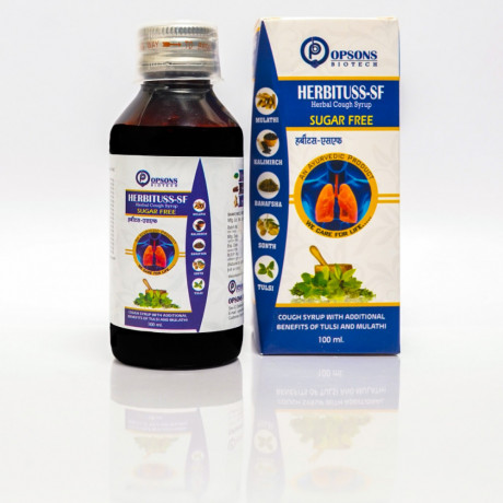 Herbituss Herbal Cough Syrup With Additional Benefits of Tulsi & Honey 100ML 2