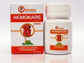 Hemokare Herbal Blood Purifier Capsules Restore Natural Skin with Natural Purifier 30CAP