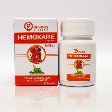 Hemokare Herbal Blood Purifier Capsules Restore Natural Skin with Natural Purifier 30CAP 1