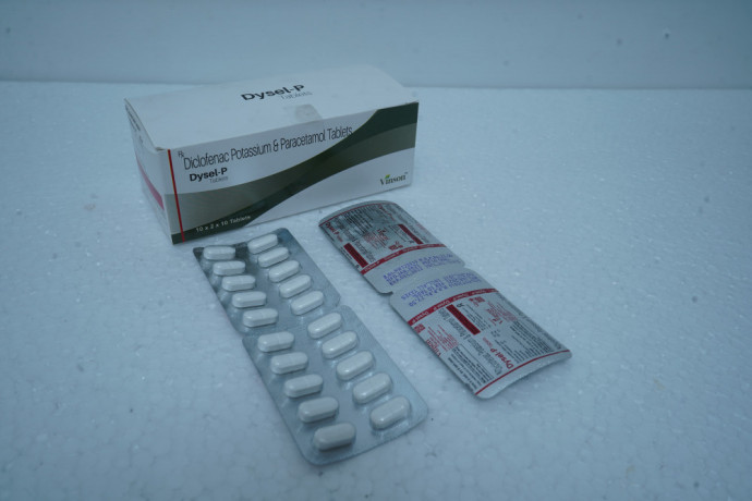 Diclofenac Potassium 50mg + Paracetamol 325mg Tablet 1