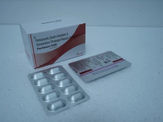 Pantoprazole 40mg (Gastro Resistant) + Domperidone 30mg (Prolonged Release) Capsules