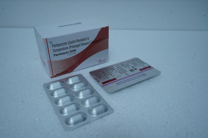 Pantoprazole 40mg (Gastro Resistant) + Domperidone 30mg (Prolonged Release) Capsules 1