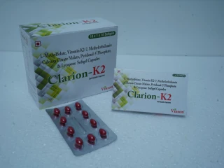 Calcium Citrate Maleate 500mg, L-methylfolate 1mg, Vitamin K2 7 45 Mcg, Methylcobalamin 1500 Mcg, \Lycopene (6%) 5000mcg Softgel Capusles