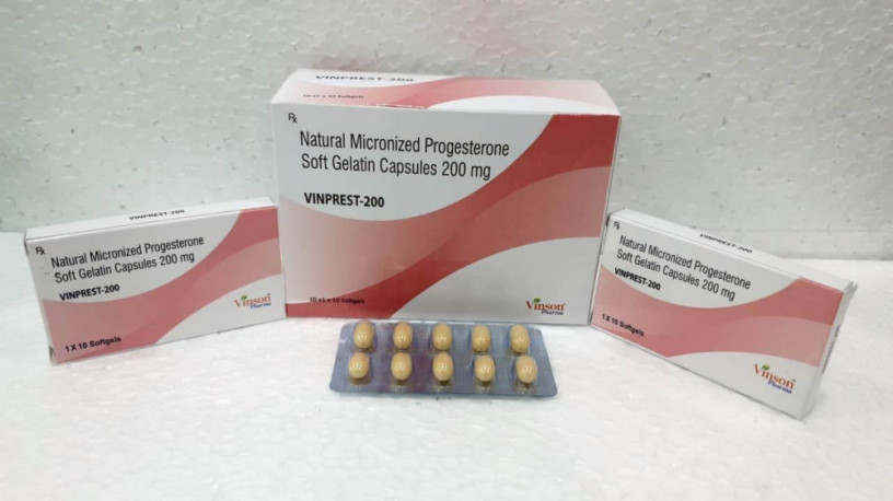 Natural Micronized Progesterone Soft Gelatin Capsules 200mg 1
