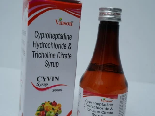 Cyproheptadine Hydrochloride 2mg + Tricholine Citrate 275mg Syrup