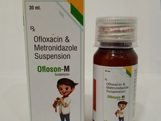 Ofloxacin 50mg + Metronidazole 120mg Suspension