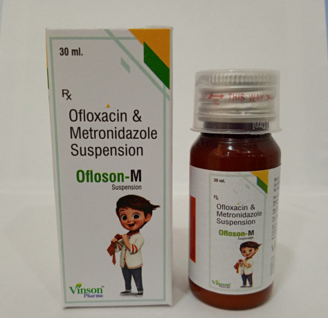 Ofloxacin 50mg + Metronidazole 120mg Suspension 1