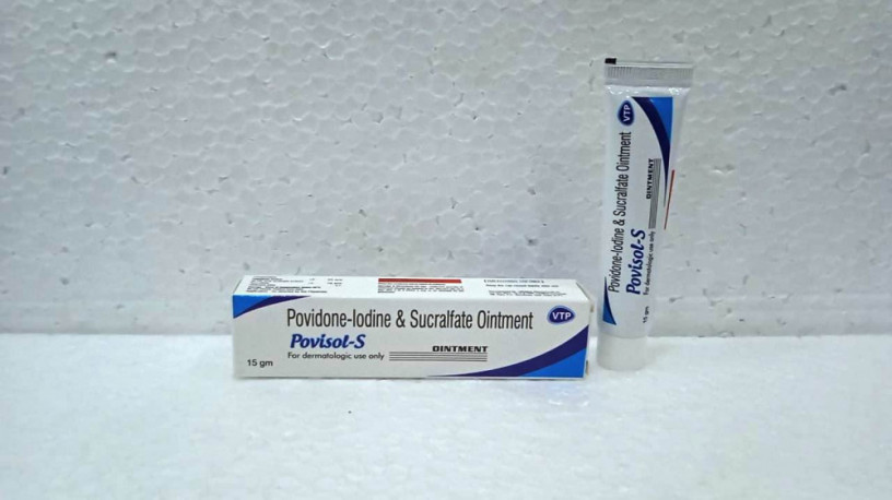 Povidine-Iodine 5% w/w + Sucralfate 7% w/w Ointment 1