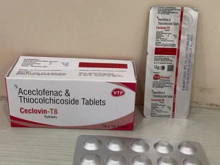 Aceclofenac 100mg + Thiocolchicoside 8mg Tablets