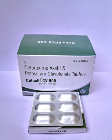 CEFUROXIME AXETIL & POTASSIUM CLAVULANATE TABLETS 1