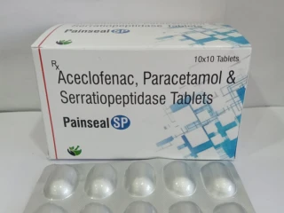 Aceclofenac+Paracetamol+Serratiopeptidase Tablets