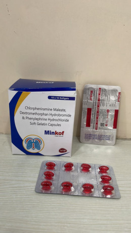 Chlorpheniramine Maleate 2mg + Dextromethorphan Hcl 10mg + Phenylephrine Hcl 5mg Softgel Capsules 1