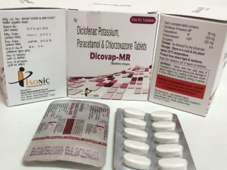 Diclofenac Potassium 100mg ,Paracetamol 325 mg ,Chlorzoxazone 250mg