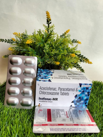 Aceclofenac 100mg, Paracetamol 325 mg, Chlorzoxazone 250mg 1