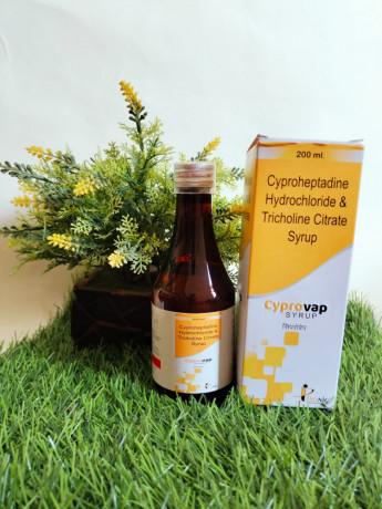Cyproheptadine Hydrochlride 2mg, Trichloline citrate 275mg, Sorbitol syrup with monocaton 1