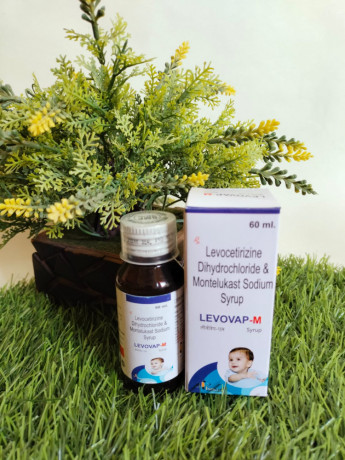 Levocetrizine 2.5mg + montelukast sodium 4mg syrup (Each 5ml) with Monocarton 1