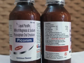Liquid paraffin 1.25ml milk of magnesia 3.75ml and sodium pyrosulfate 3.33mg