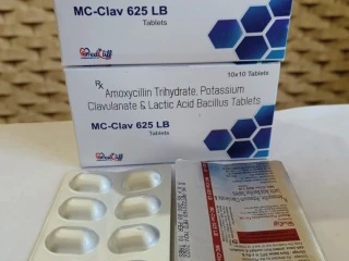 AMOXYCILLIN TRIHYDRATE 500MG POTASSIUM CLAVULANATE & LACTIC ACID BACILLUS 125MG