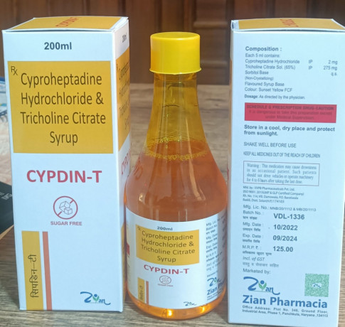 Cyproheptadine 2MG TRICHOLINE CITATE275 MG 1