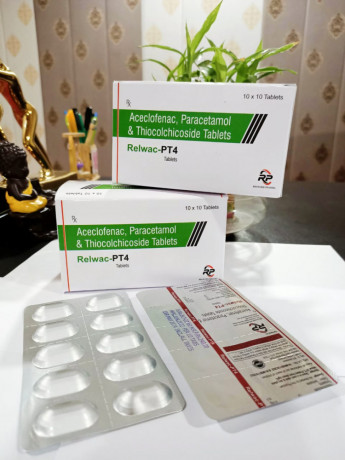 Aceclofenac 100 mg Paracetamol Thiocholchicoside 4 mg Tablets 1