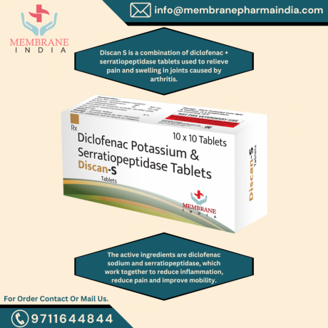 Diclofenac + serratiopeptidase tablets 1