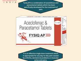 Aceclofenac and paracetamol tablets