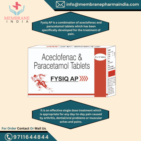 Aceclofenac and paracetamol tablets 1