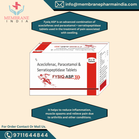 Aeclofenac+ paracetamol + serratiopeptidase tablets 1