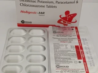 Diclofenac Potassium 50mg, Paracetamol 325mg,Chlorzoxazone 250mg Tablet