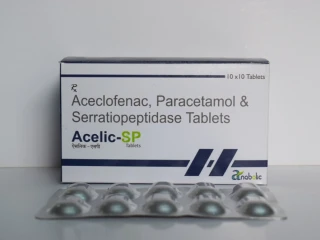 Aceclofenac 100 mg+Paracetamol 325 mg SERRATIONPEPTIDASE15MG