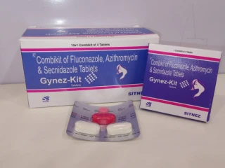 Combikit of fluconazole azithromycin and secnidazole tablets