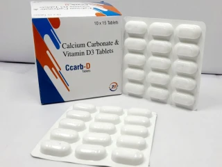 Calcium Carbonate 1250 mg + Vitamin D3 1000 IU