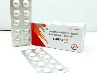 Levocetirizine 5mg + Montelukast 10mg In Bilayer Tablets