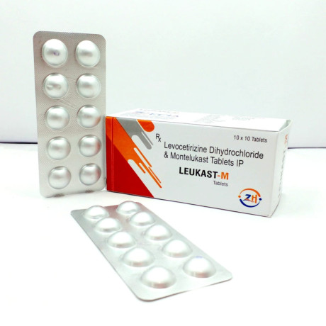 Levocetirizine 5mg + Montelukast 10mg In Bilayer Tablets 1