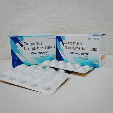 Gabapentin 400mg + Nortriptyline Hydrochloride 10mg 1
