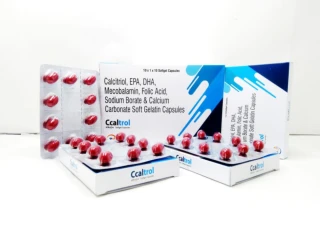 Calcitriol 0.25 mcg + Omega-3 Fatty Acids (EPA & DHA), Methylcobalamin 1500 mcg, Folic Acid, Boron & Calcium Carbonate Softgel Capules