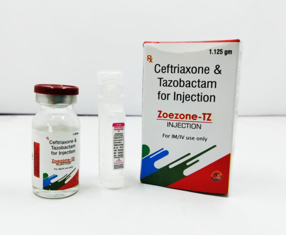 Ceftriaxone 1000 mg + Tazobactam 125 mg 1