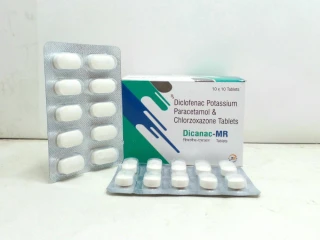 Diclofenac Sodium 50 mg+chlorzoxazone 250 mg+Paracetamol 325 mg