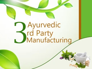 Ayurvedic Third Party Manufacturer Company