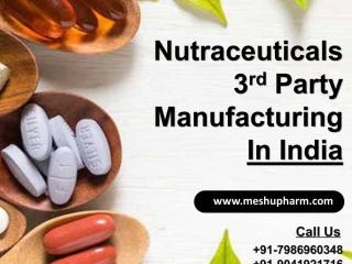 TOP NUTRACEUTICALS MANUFACTURING IN INDIA