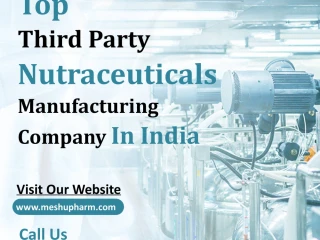 Top Third Party Manufacturing Company In India