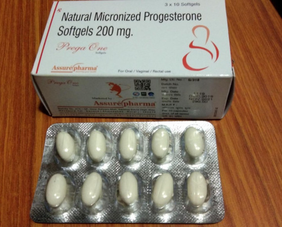 Natural Micronized Progestrone Softgels 200mg. 1
