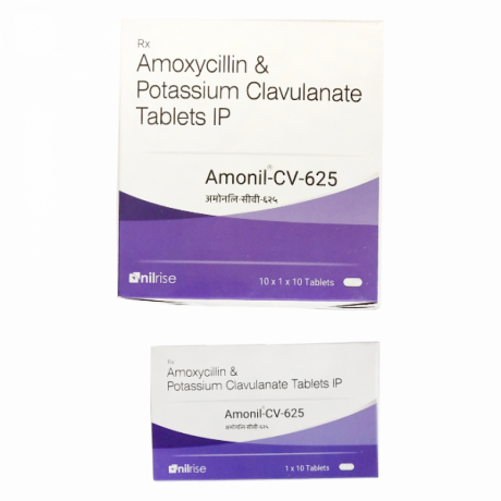 Amoxycillin 500 mg + clavulanic acid 125 mg 1