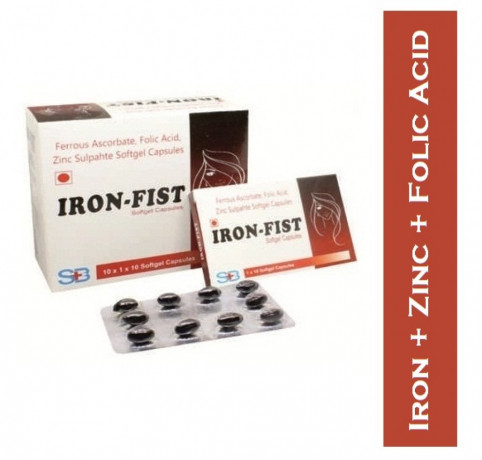 Ferrous Ascorbate, Folic Acid , Zinc (SOFTGEL- MONO-CARTON) 1