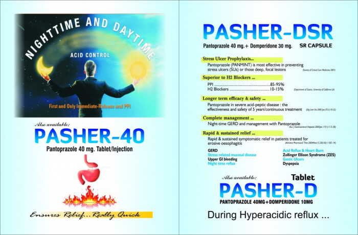 PASHER DSR ( PANTAPRAZOLE 40 + DOMEPARADONE 30 ) 2