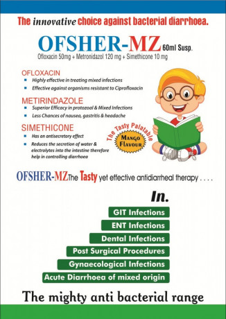 OFLOXACIN + METRONIDAZOLE + SIMETHICONE 2