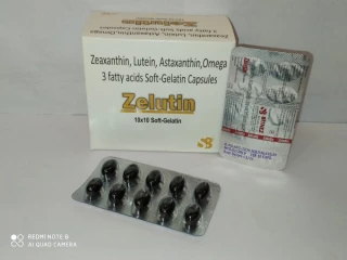 Zeaxanthin and astaxanthin omega 3 fatty acid capsule