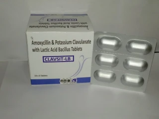 Amoxycillin and potassium clavulanate lactic acid bacillus