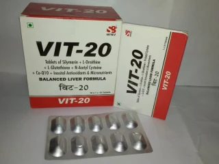 Tablet of Silymarine+L-ornithine+L-Glutathine+N-Acetyl+Coenzyme Q10+antioxidant tablet